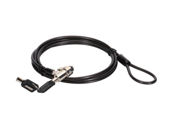 LevelOne - Lås för säkerhetskabel - standard security slot - 1.8 m