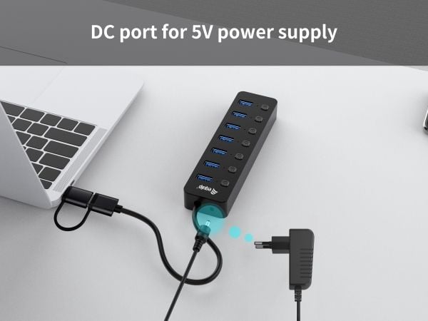 Equip 128965, USB 3.2 Gen 1 (3.1 Gen 1) Type-A, USB 3.2 Gen 1 (3.1 Gen 1) Type-A, 5000 Mbit/s, Lajittelu, Akryylinitrilbutadienstyren, 0,3 m