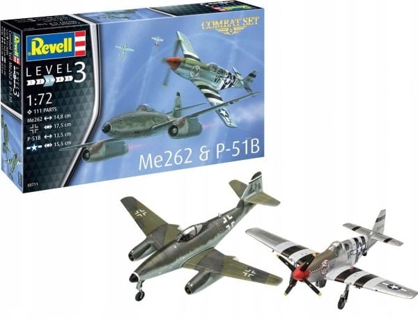 1:72 Taistelusarja Me262 &amp; P-51B -mallit
