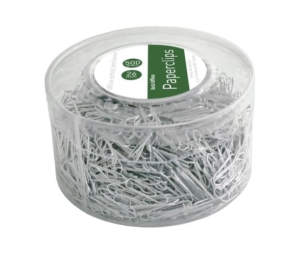 Papirclips 26 mm sølv 500g