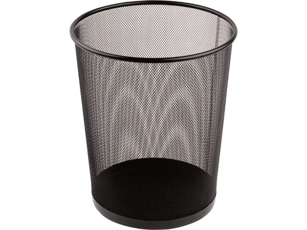 Papirkurv tråd metal sort 18 ltr.