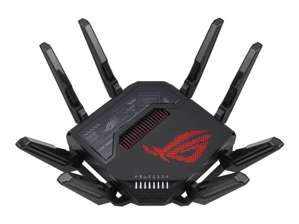 ASUS ROG Rapture GT-BE98 Quad-band WiFi 7 802.11be Gaming Router tukee uutta 320MHz kaistanleveyttä