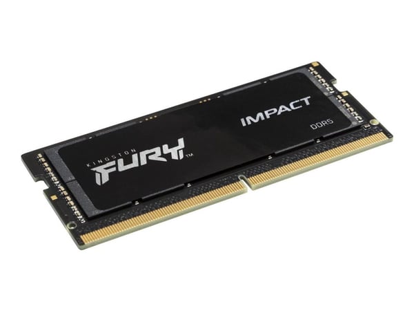 Kingston FURY Impact - DDR5 - modul - 16 GB - SO DIMM 262-pin - 4800 MHz / PC5-38400 - CL38 - 1.1 V - ikke-bufret - on-die ECC - for Intel Next Uni...
