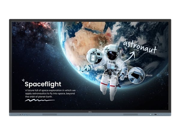 BenQ Board Master RM8604 - 86" Diagonalklasse RM04 Series LED-bakgrunnsbelyst LCD-skjerm - utdannelse - med innebygd interaktiv tusjtavle, berøring...