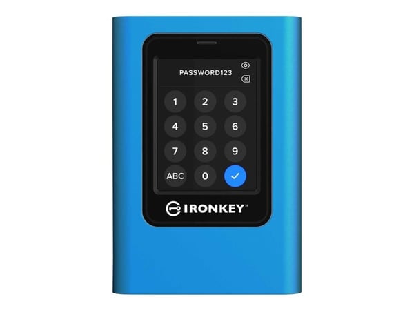 Kingston IronKey Vault Privacy 80 - SSD - kryptert - 3840 GB - ekstern (bærbar) - USB 3.2 Gen 1 (USB-C kontakt) - 256-bit AES-XTS, FIPS 197 - TAA-s...