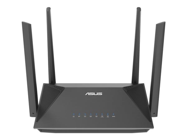 ASUS RT-AX52 - Trådløs ruter 3-portssvitsj - 1GbE - Wi-Fi 6 - Trippelbånd