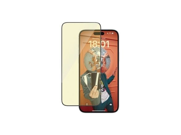 PanzerGlass - Skjermbeskyttelse for mobiltelefon - ultravid passform med EasyAligner - glass - rammefarge svart - for Apple iPhone 15 Plus