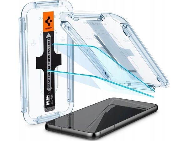 Spigen GLAS.tR EZ Fit - Skjermbeskyttelse for mobiltelefon - glass - for Samsung Galaxy S23