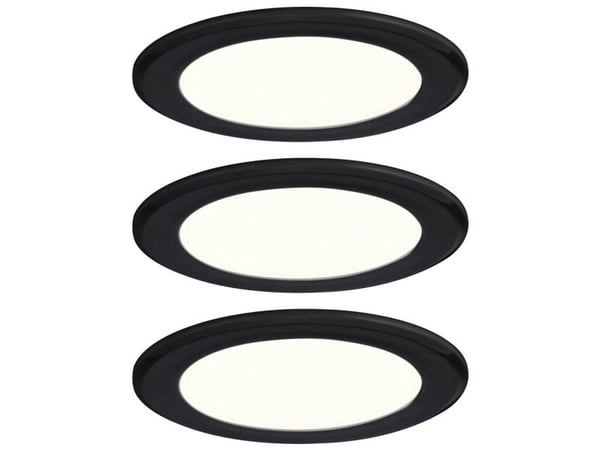 Paulmann LED-skap-/møbelbelysning LED (RGB) 2,5 W varm hvit sort (matt)