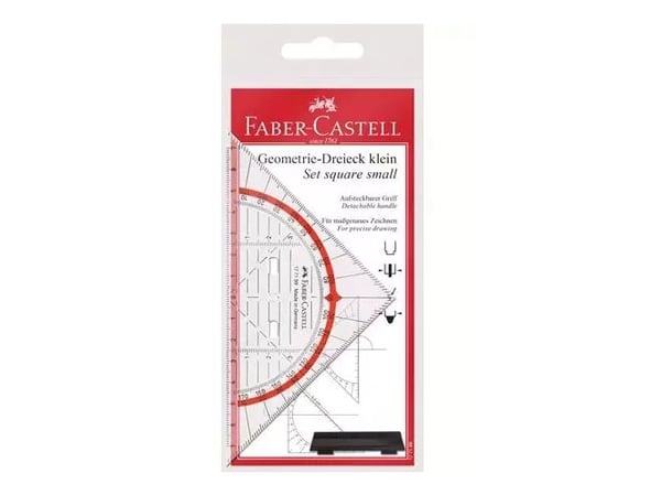 Faber-Castell 177199, Rød, Gjennomsiktig, cm, MM Fiber, 80 mm, 160 mm, 2,2 mm