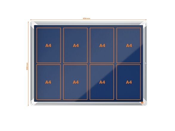 Nobo 1915327, inomhus, Blå, Gjuten aluminium, Gjuten aluminium, Blå, 4 mm