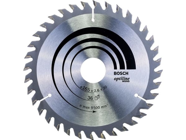 Bosch Optiline Wood - Sirkelformet sagblad - for tre - 165 mm - 36 tenner