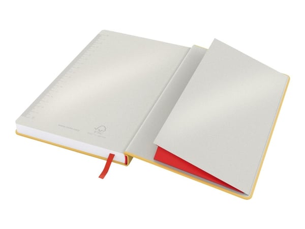 Leitz Cosy - Notisbok - A5 - 135 x 215 mm - 96 ark / 192 sider - rutet - varm gul - kartong