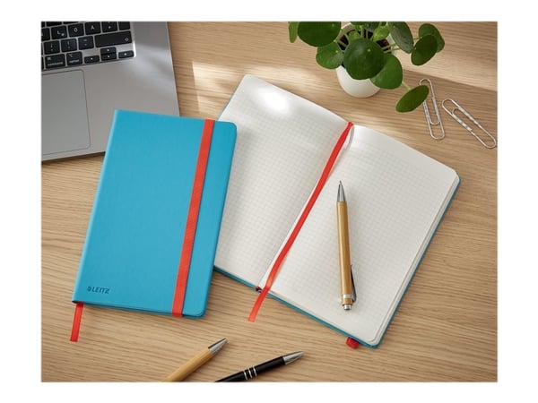 Leitz Cosy - Notisbok - A5 - 135 x 215 mm - 96 ark / 192 sider - rutet - calm blue - kartong