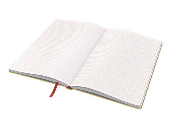 Leitz Cosy - Notisbok - A5 - 135 x 215 mm - 96 ark / 192 sider - rutet - varm gul - kartong