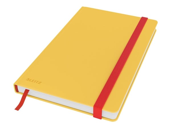 Leitz Cosy - Notisbok - A5 - 135 x 215 mm - 96 ark / 192 sider - rutet - varm gul - kartong
