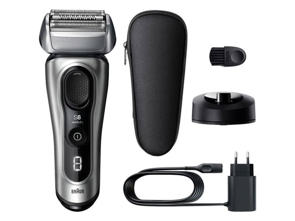 Braun Series 8 8517s, Hopea, Painikkeet, Akku, Sisäänrakennettu akku, 60 min, Laatikko