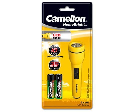 Camelion FL1L2AAB2R6P, Lommelykt, Sort, Blå, Rød, Gult, Plast, Knapper, LED, 1 lamper
