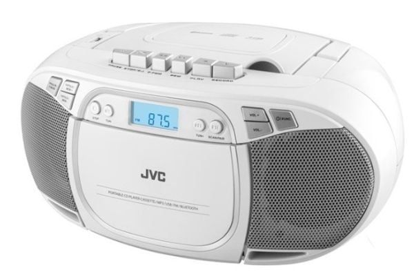 JVC RC-E451W, 1,6 kg, Hvit, Bærbar CD-spiller