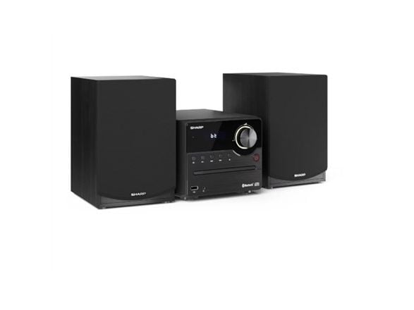 Sharp XL-B512(BK), Kodin mikroaudiojärjestelmä, Musta, 1 levyt, Etu, 45 W, Banaaniliitin