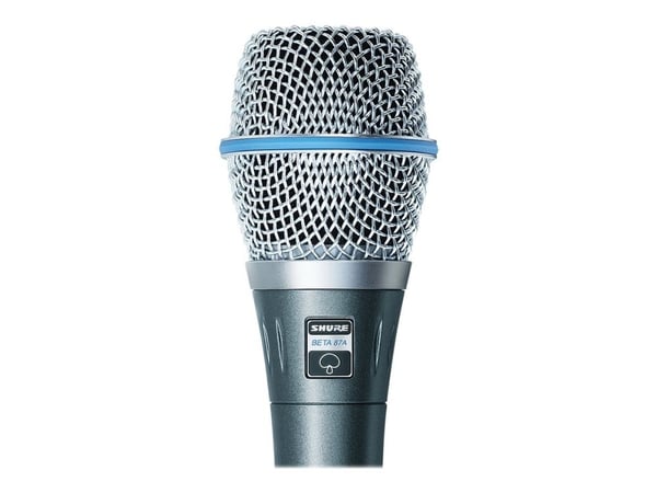 Shure Beta 87A - Mikrofon - aluminium, blå metallic