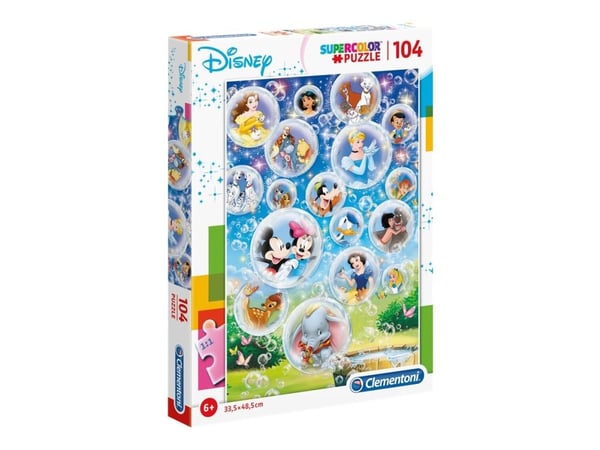 Clementoni Puslespil SUPER DISNEY CHARACTERS, 104 brikker