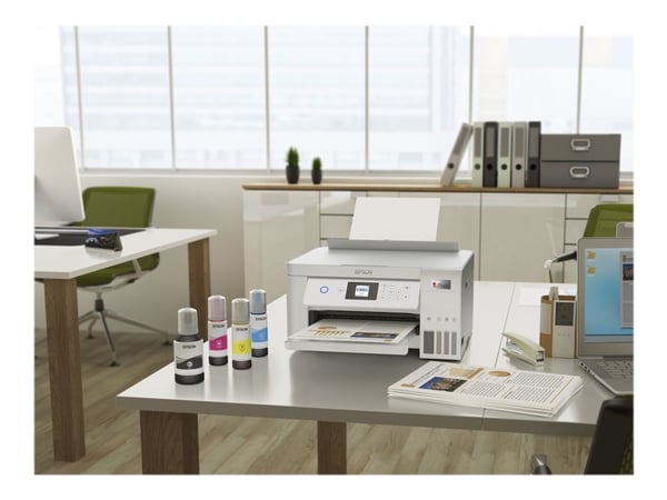 Epson EcoTank ET-2856, Mustesuihku, Väritulostus, 5760 x 1440 DPI, A4, Suoratulostus, Valkoinen