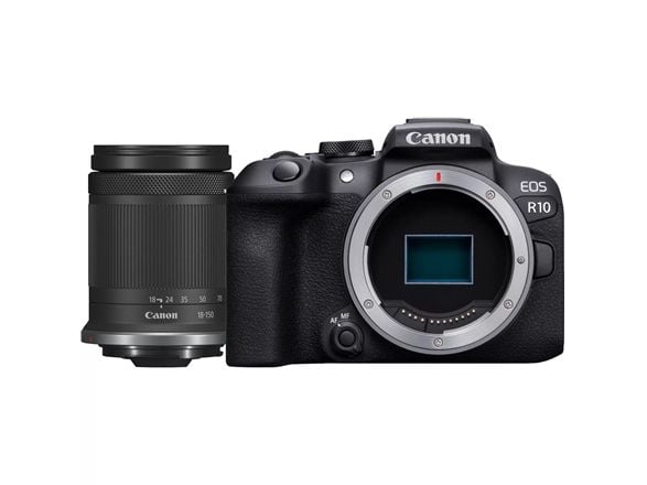 Canon EOS R10 - Digitalkamera - speilløst - 24.2 MP - APS-C - 4K / 60 fps - 8.3optisk x-zoom RF-S 18-150 mm F3.5-6.3 IS STM linse - Wi-Fi, Bluetooth