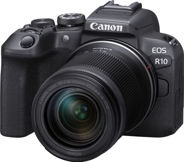 Canon EOS R10 - Digitalkamera - speilløst - 24.2 MP - APS-C - 4K / 60 fps - 8.3optisk x-zoom RF-S 18-150 mm F3.5-6.3 IS STM linse - Wi-Fi, Bluetooth