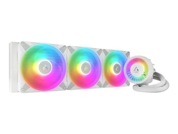 ARCTIC Liquid Freezer III 420 A-RGB - Væskekjølesystem for prosessor - Radiatorstørrelse: 420 mm - (for: LGA1700, AM5, AM4) - 140 mm - hvit