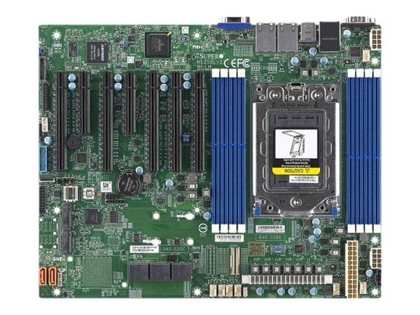 SUPERMICRO H12SSL-i - Hovedkort - ATX - Socket SP3 - USB 3.0 - 2 x Gigabit LAN - innbygd grafikk