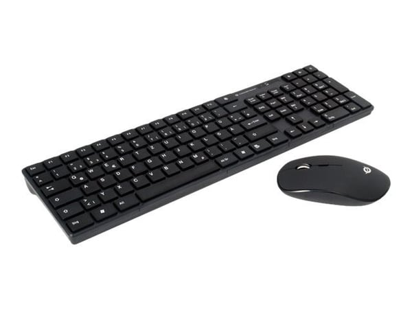 Conceptronic ORAZIO - Tastatur- og mussett - trådløs - 2.4 GHz - Italiensk - svart