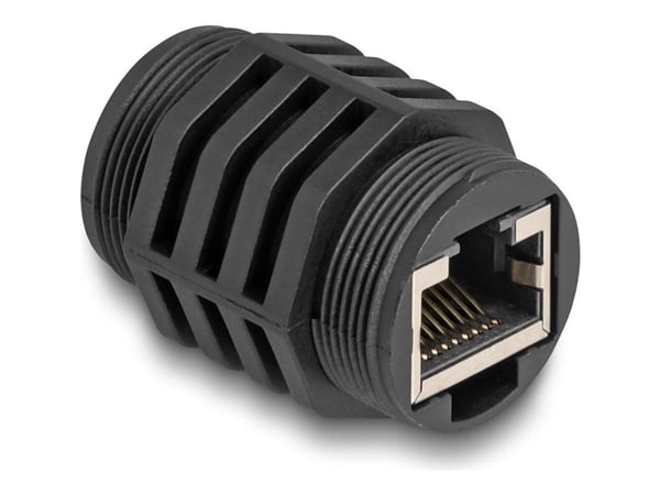Delock - Nettverkkopler - RJ-45 (hunn) til RJ-45 (hunn) - CAT 6a - svart
