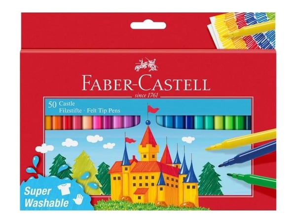 Faber-Castell - Felt-tip pen - ikke-permanent (en pakke 50)