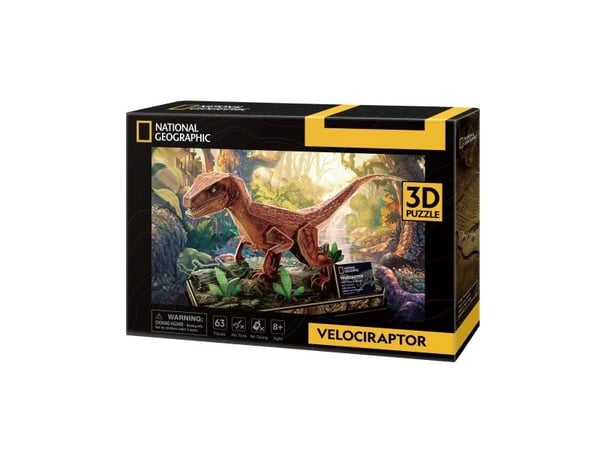 CubicFun Cubic Fun 3D palapeli NATIONAL GEOGRAPHIC WELOCIRAPTOR