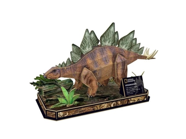 CubicFun Stegosaurus, 62 stykker, Dyr, 8 år