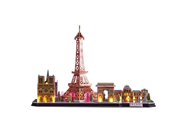 CubicFun Paris LED, 115 stykker, Bygninger, 10 år