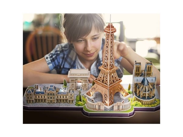 CubicFun Paris LED, 115 stykker, Bygninger, 10 år