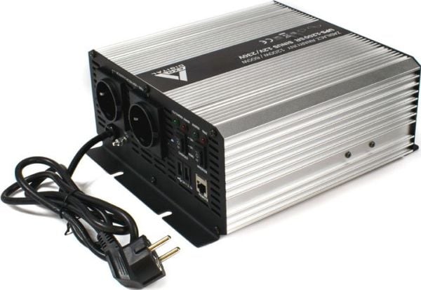 Afbrydelsesfri strømforsyning (UPS + AVR) AZO Digital 12V UPS-1200SR Sinus 1200W/600W 12V/230V
