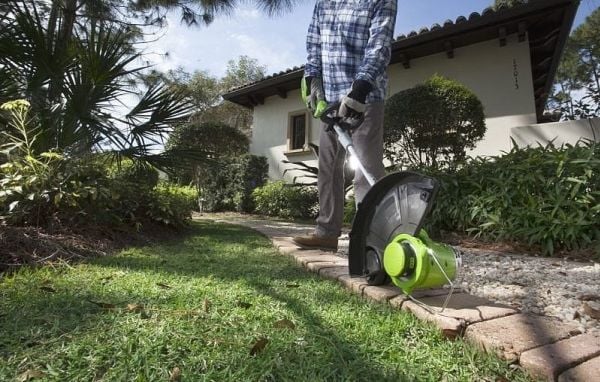 Greenworks G40LT, Grästrimmer, 30 cm, Blad, D-slinga, 1,65 mm, 7000 rpm