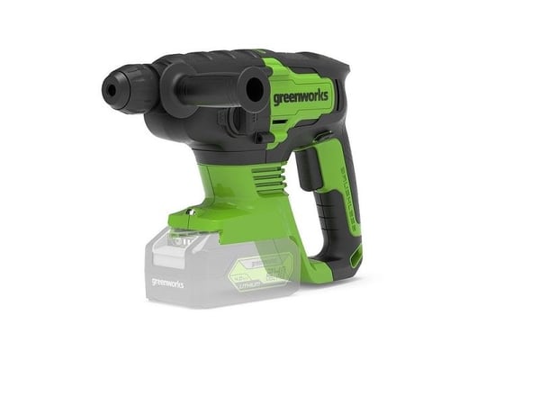 Greenworks 3803007, Nøkkelløs, Sort, Grønn, Børsteløs motor, 2,4 cm, 2 J, 1,3 cm