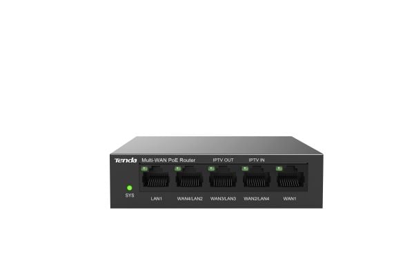 Tenda G0-5G-PoE, Ethernet WAN, Gigabit Ethernet, Sortera