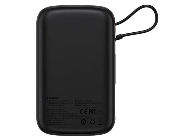 Baseus PPQD060101, 10000 mAh, Litium polymeeri (LiPo), Power Delivery, Quick Charge 2.0, Quick Charge 3.0, musta