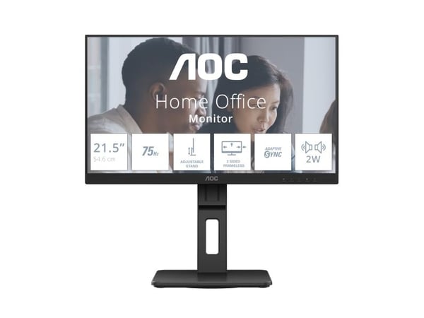 AOC 22E2UMF 21.5'' VA HDMI DP Pivot Speakers