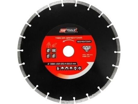 AWTools diamantsegmentklinga 300 x 25,4-22,2 mm (AW45300)