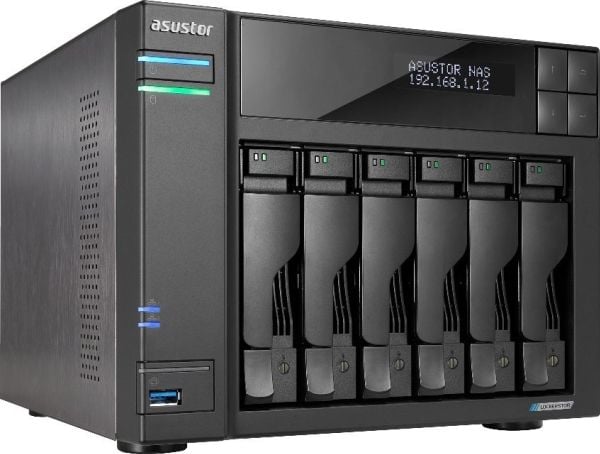 Asustor LOCKERSTOR 6, NAS, Työpöytä, Intel® Celeron®, N5105, Musta