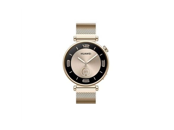 Huawei Watch GT 4 - 41 mm - rustfritt stål - smartklokke med milaneserstropp - håndleddstørrelse: 120-190 mm - display 1.32" - NFC, Bluetooth - 37 ...