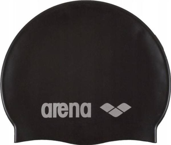 Arena Classic Silicone Cap, Musta, Hopea, Lippalakki, Unisex, Aikuinen, Uinti, Silikoni