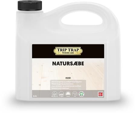 Vaskepleje Trip Trap Natursæbe Ekstra Hvid uden Parfume uden Voks 2.5 ltr