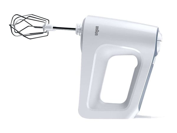 Braun HM 3135 WH, Käsisekoitin, Harmaa, Valkoinen, Vaivaus, Vaivaus, Sekoitus, 1,25 m, 0,6 L, 0,5 L